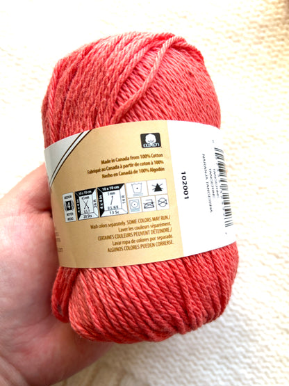 70.9g Lily Sugar 'n Cream The Original Yarn - Tangerine : 100% Cotton