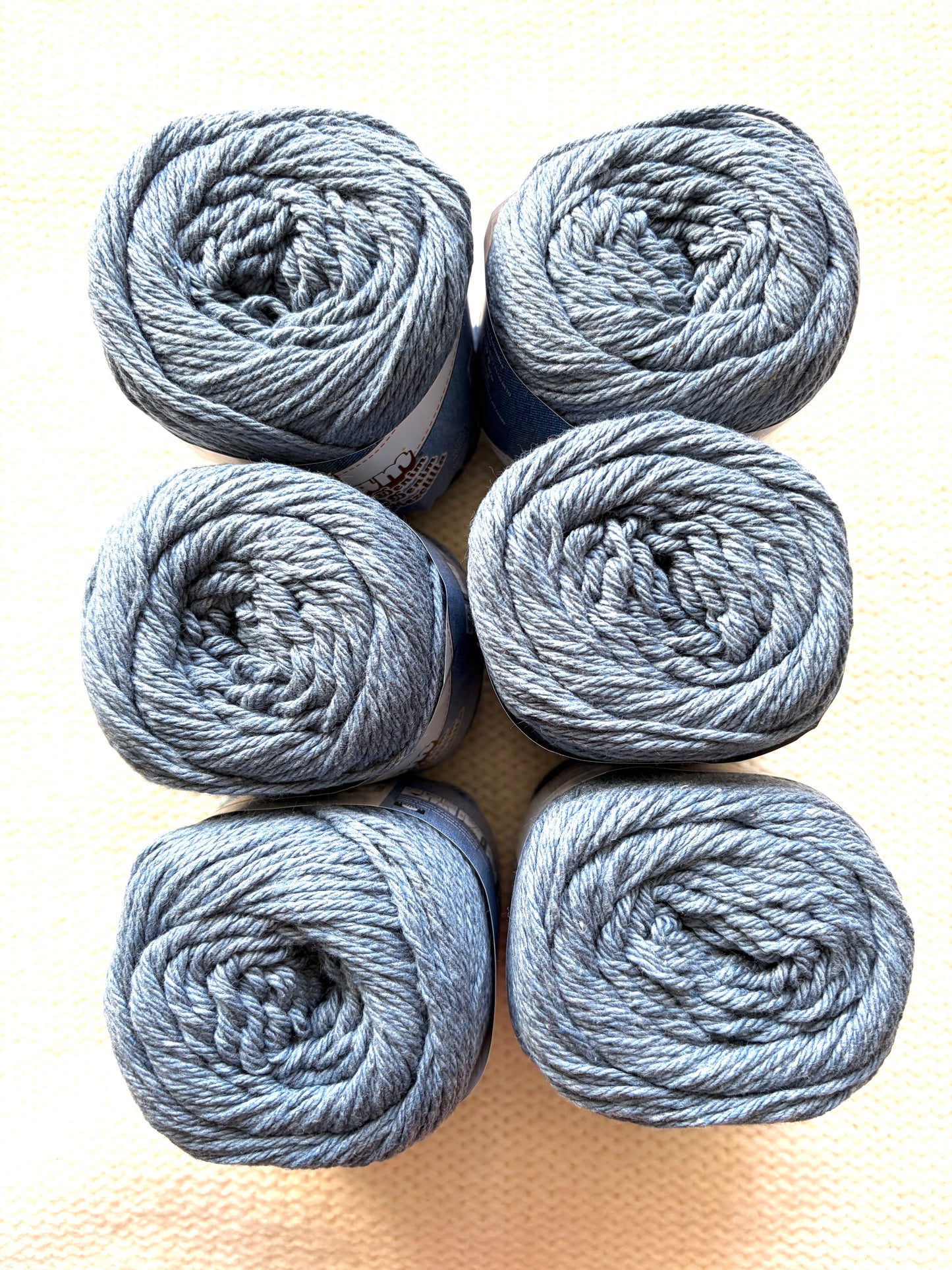 70.9g Lily Sugar 'n Cream The Original Yarn - Blue Jeans : 100% Cotton