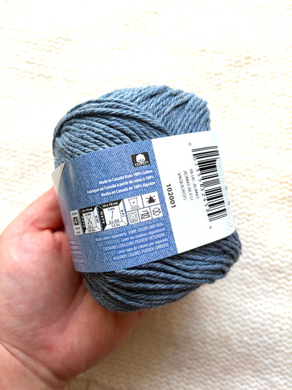 70.9g Lily Sugar 'n Cream The Original Yarn - Blue Jeans : 100% Cotton