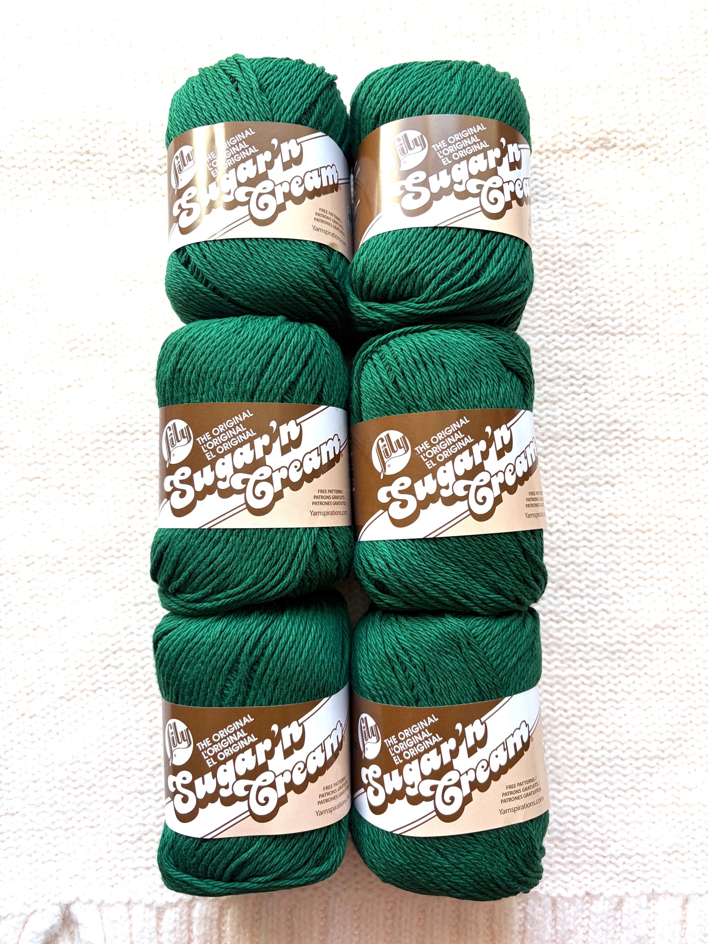 70.9g Lily Sugar 'n Cream The Original Yarn - Dark Pine : 100% Cotton
