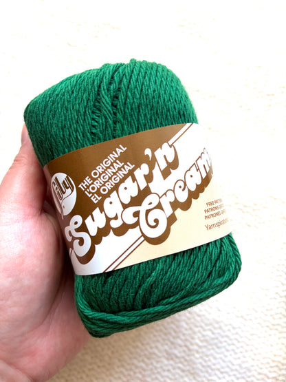 70.9g Lily Sugar 'n Cream The Original Yarn - Dark Pine : 100% Cotton