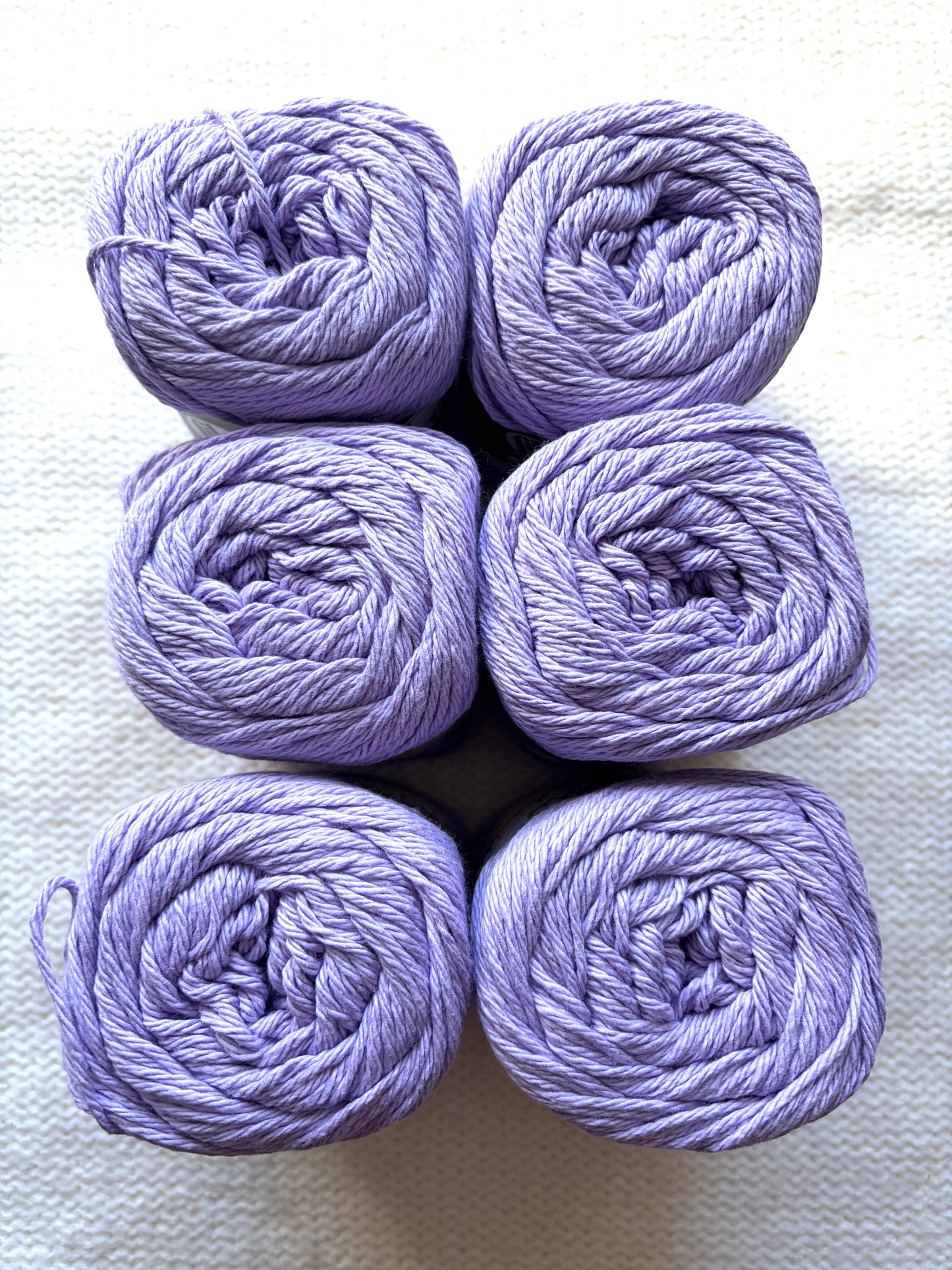 70.9g Lily Sugar 'n Cream The Original Yarn - Soft Violet : 100% Cotton