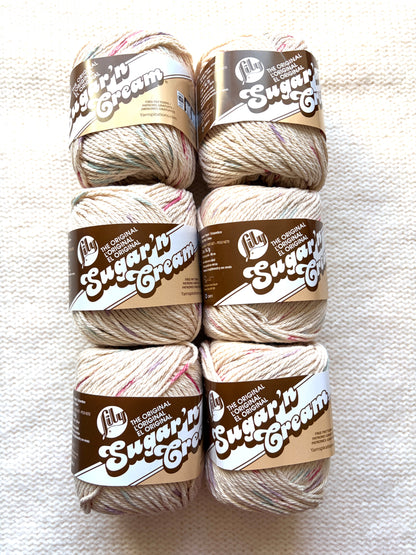 56.7g Lily Sugar 'n Cream Ombre Yarn - Potpourri : 100% Cotton