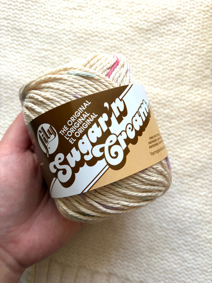 56.7g Lily Sugar 'n Cream Ombre Yarn - Potpourri : 100% Cotton