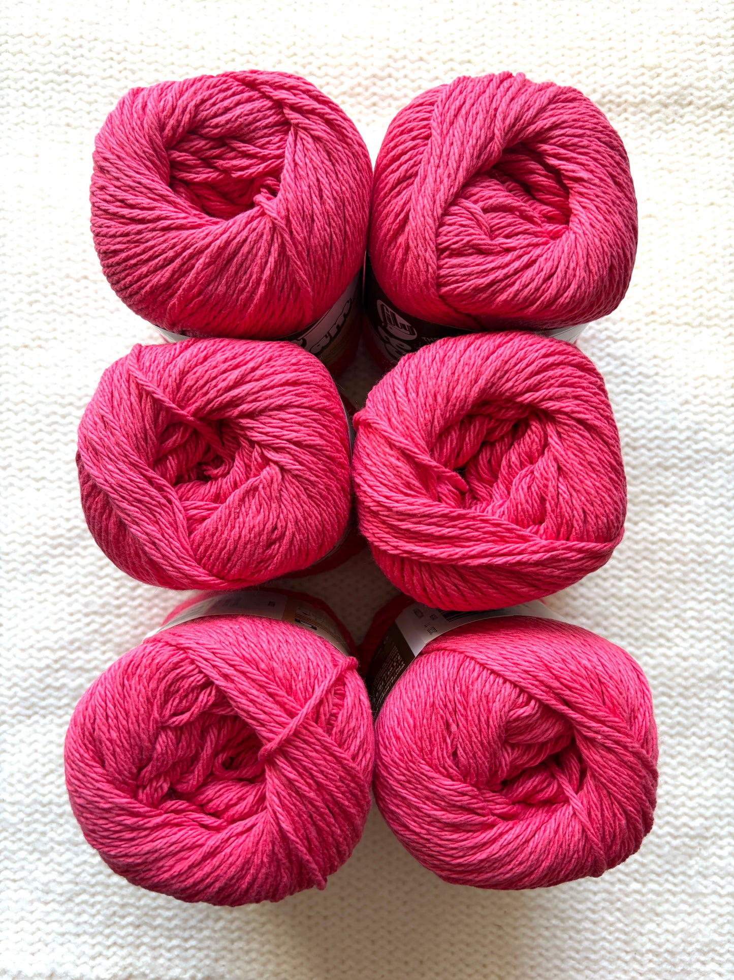 70.9g Lily Sugar 'n Cream The Original Yarn - Pretty in Pink : 100% Cotton