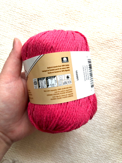 70.9g Lily Sugar 'n Cream The Original Yarn - Pretty in Pink : 100% Cotton