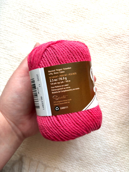 70.9g Lily Sugar 'n Cream The Original Yarn - Pretty in Pink : 100% Cotton