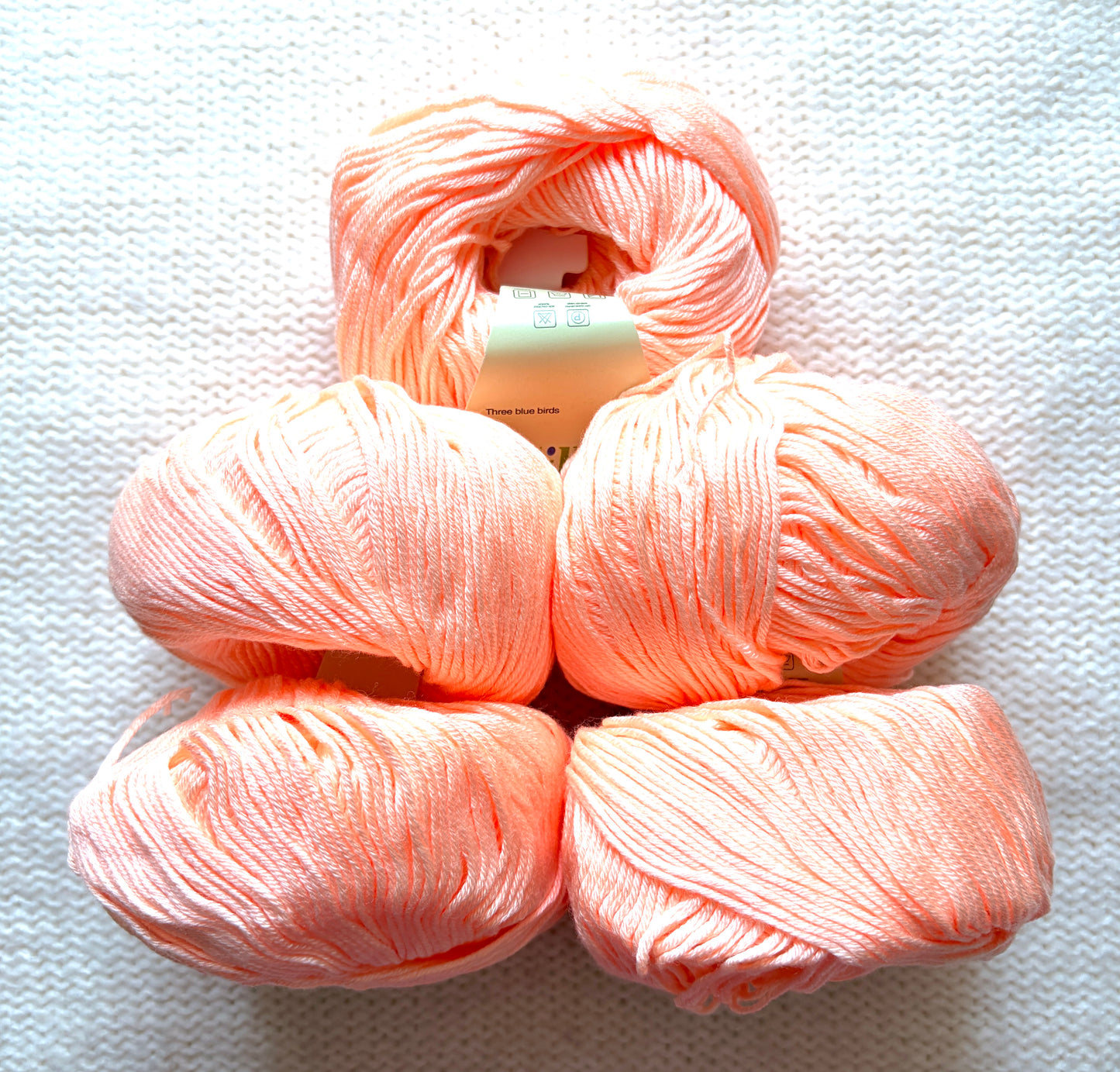 5 balls x 50g Cashmere Silk yarn : Cashmere + Silk + Bamboo fiber : 05 Soft Coral