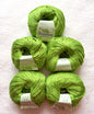 5 balls x 50g Cashmere Silk yarn : Cashmere + Silk + Bamboo fiber : 18 Key Lime
