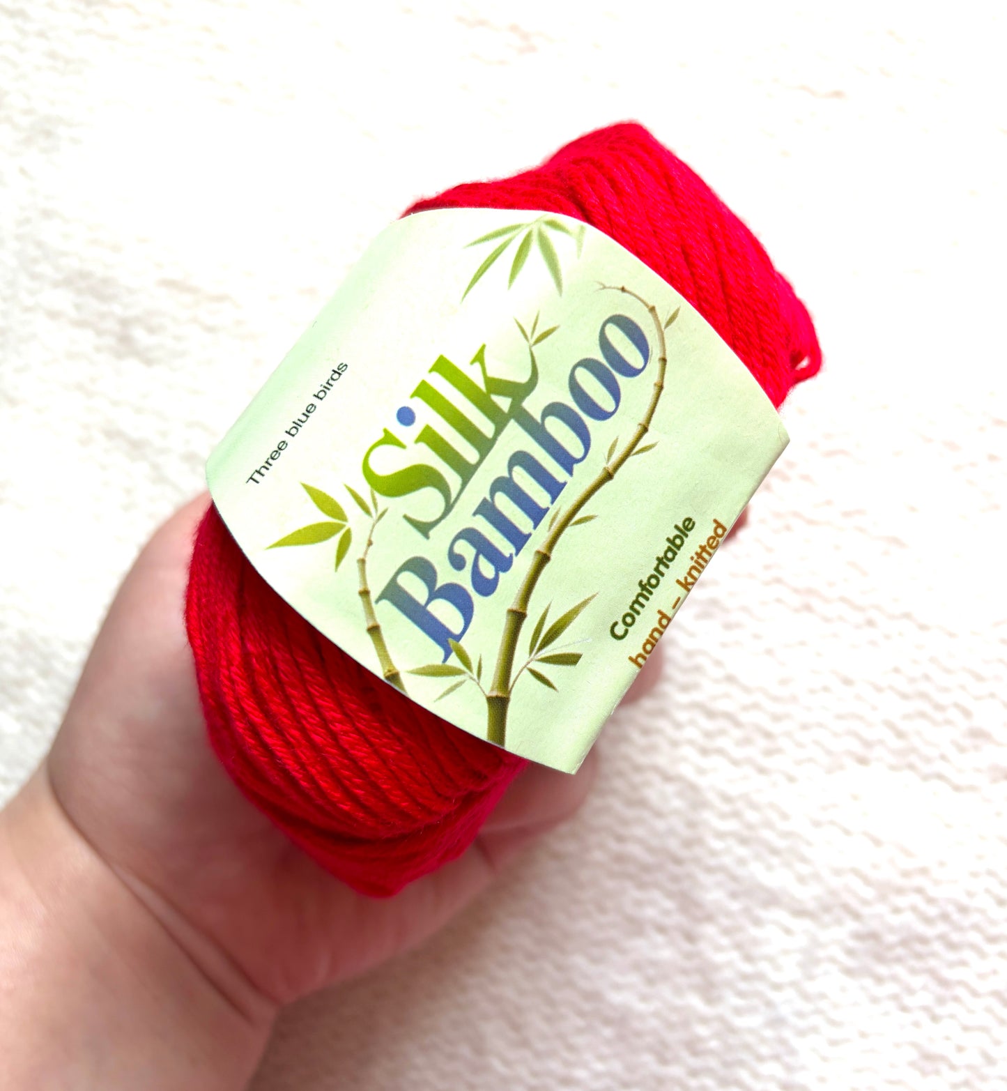 5 balls x 50g Cashmere Silk yarn : Cashmere + Silk + Bamboo fiber : 11 Scarlet Red