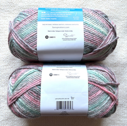 2 Balls x 225g Bernat Symphony Chunky Yarn Wool Blend : Seashell