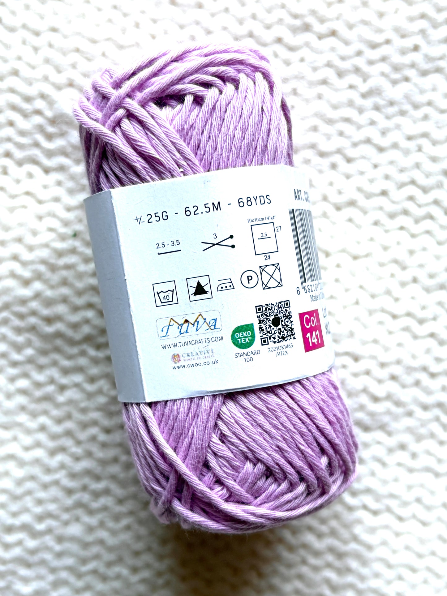 Hello Cotton Yarn - 12 x 25g Ball Collection | Pastel Colours