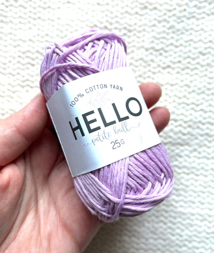 Hello Cotton Yarn - 12 x 25g Ball Collection | Pastel Colours