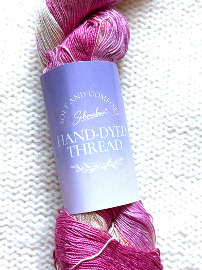 1 Skein x 100g 100% Silk Gradient yarn : Pure Silk : 01 Raspberry Peach Sorbet