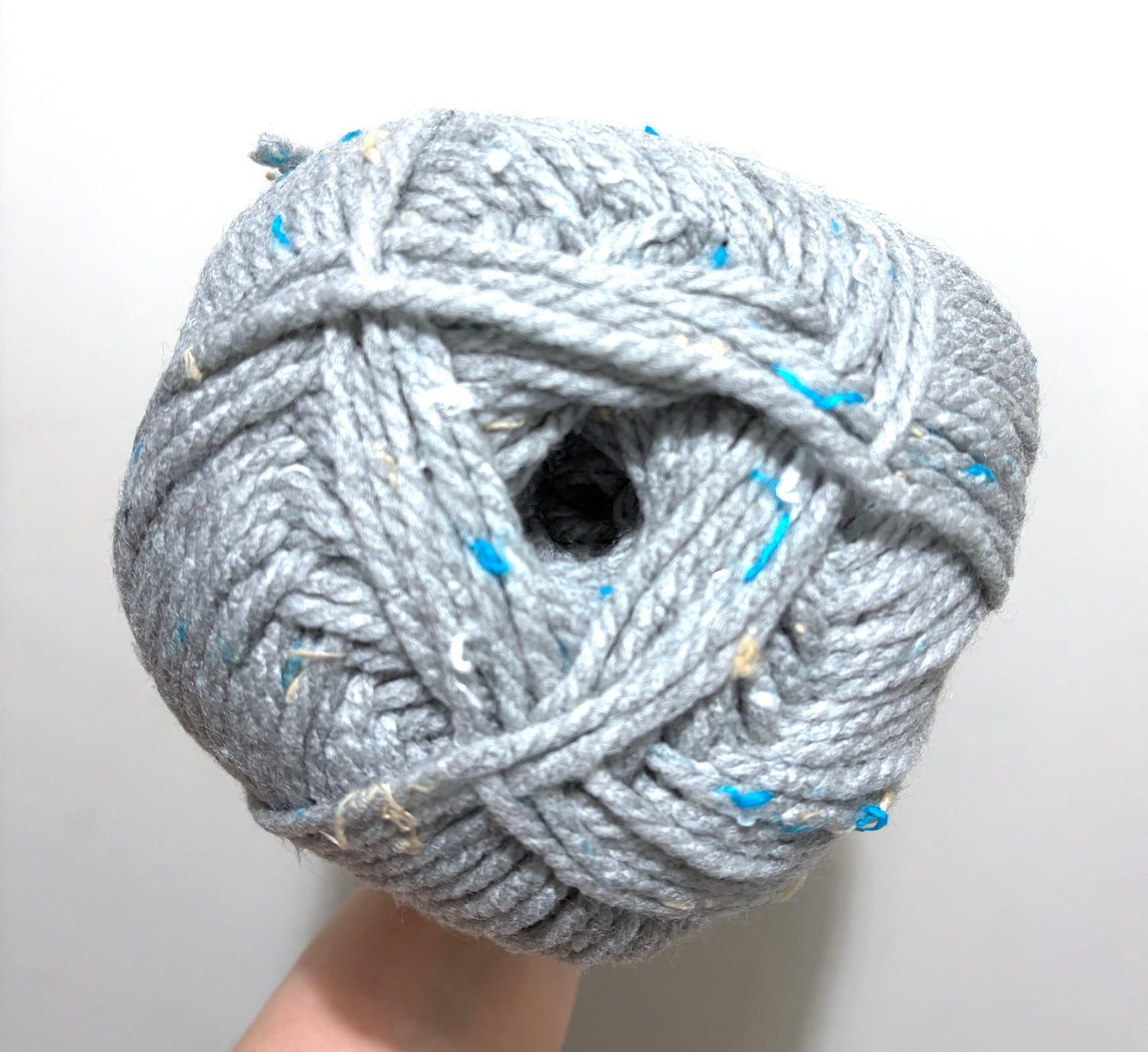 2 balls x 300g Bernat Softee Chunky Tweed Yarn : Soft Grey Tweed