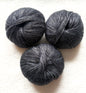 3 balls x 25g Glitter Mohair yarn : Mohair + Wool + Rayon : 25 Carbon Black
