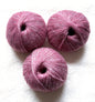 3 balls x 25g Glitter Mohair yarn : Mohair + Wool + Rayon : 27 Red Wine