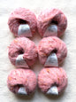 6 balls x 25g Mohair Wool yarn : Mohair + Wool + Acrylic + Polyester : 04 Pink