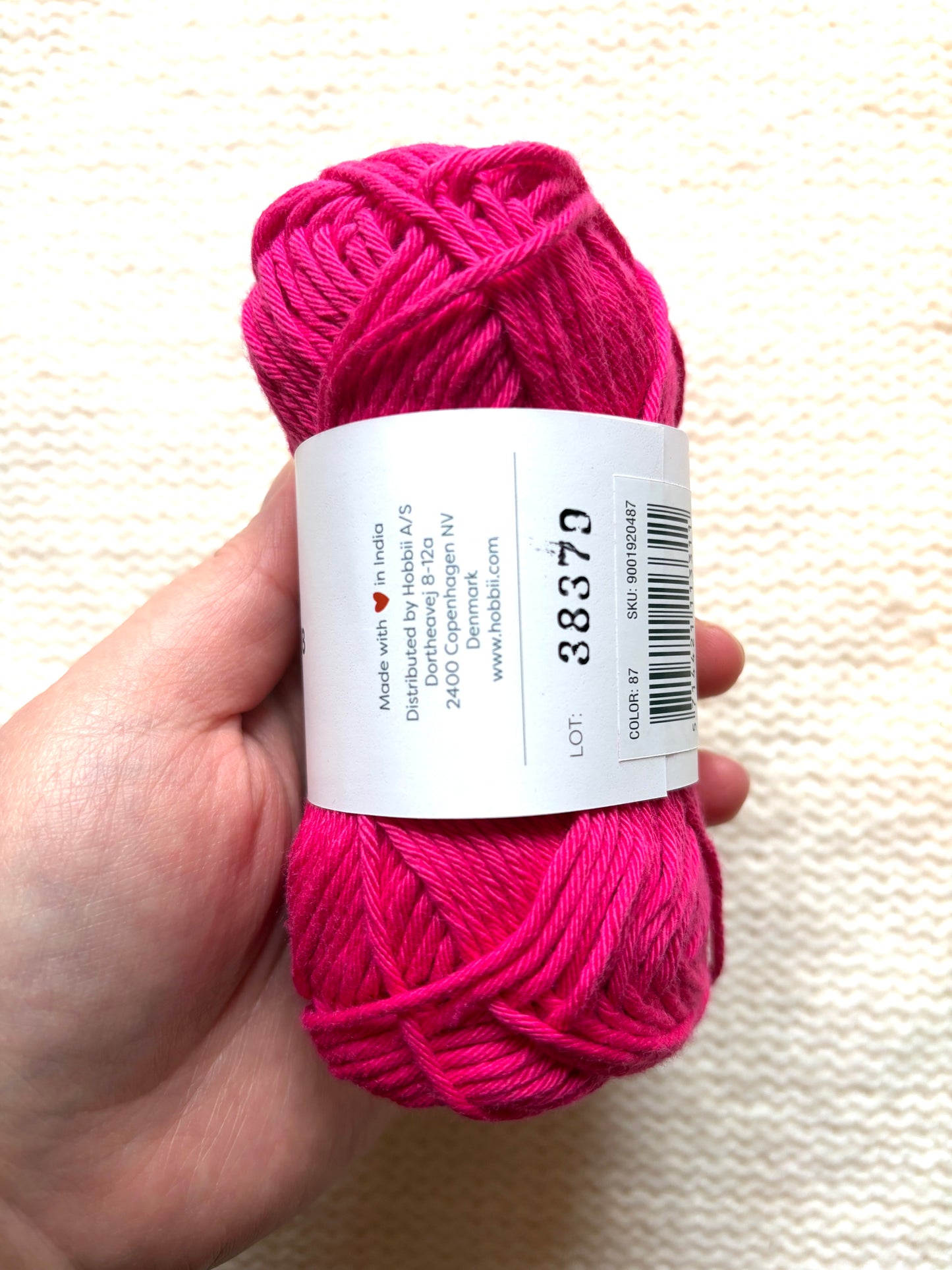 10 balls x 50g Hobbii : Rainbow Cotton Yarn 8/8 Color Pack 11 : 100% Cotton