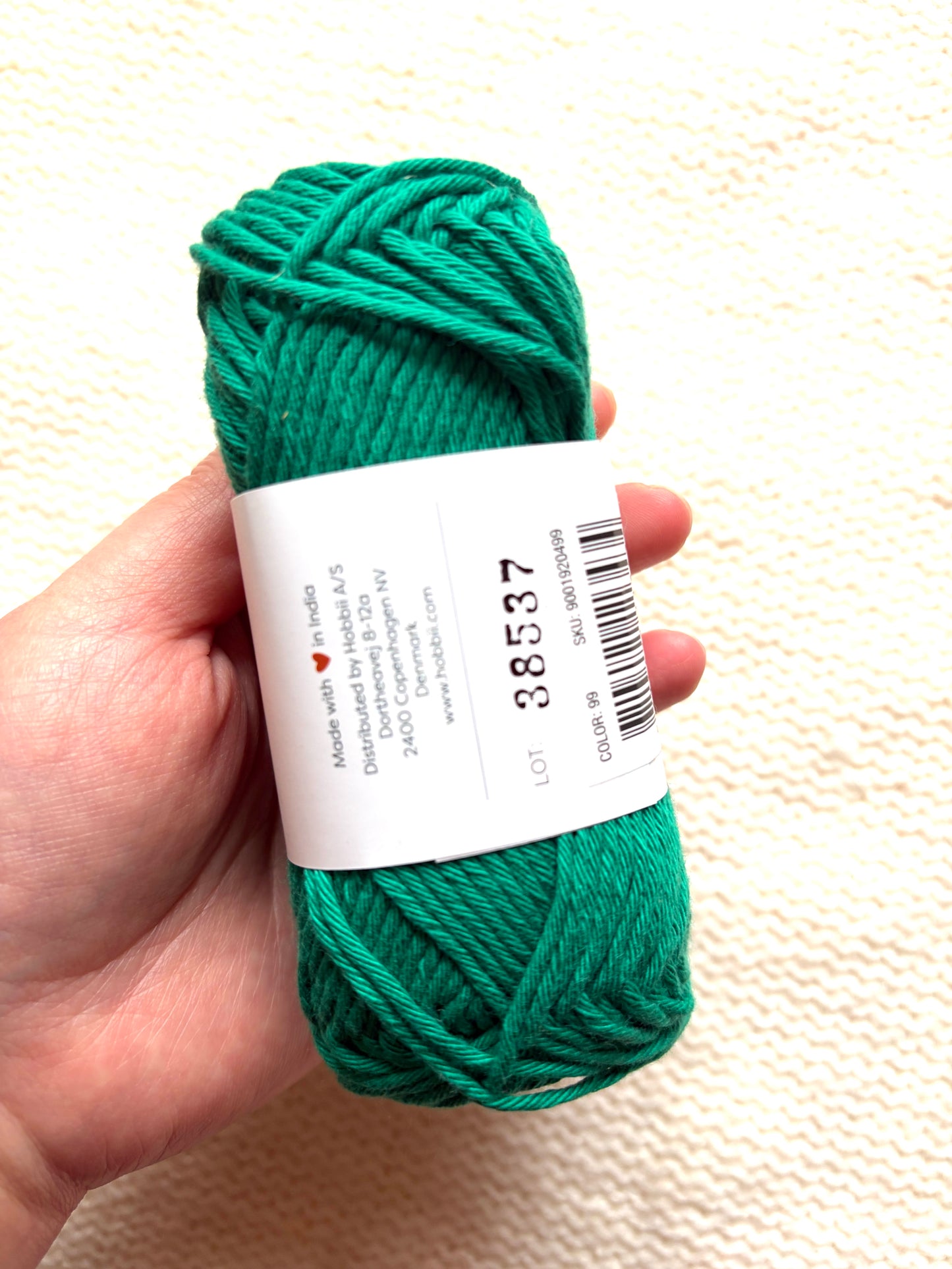 5 balls x 50g Hobbii : Rainbow Cotton Yarn 8/8 Color Pack 11B : 100% Cotton
