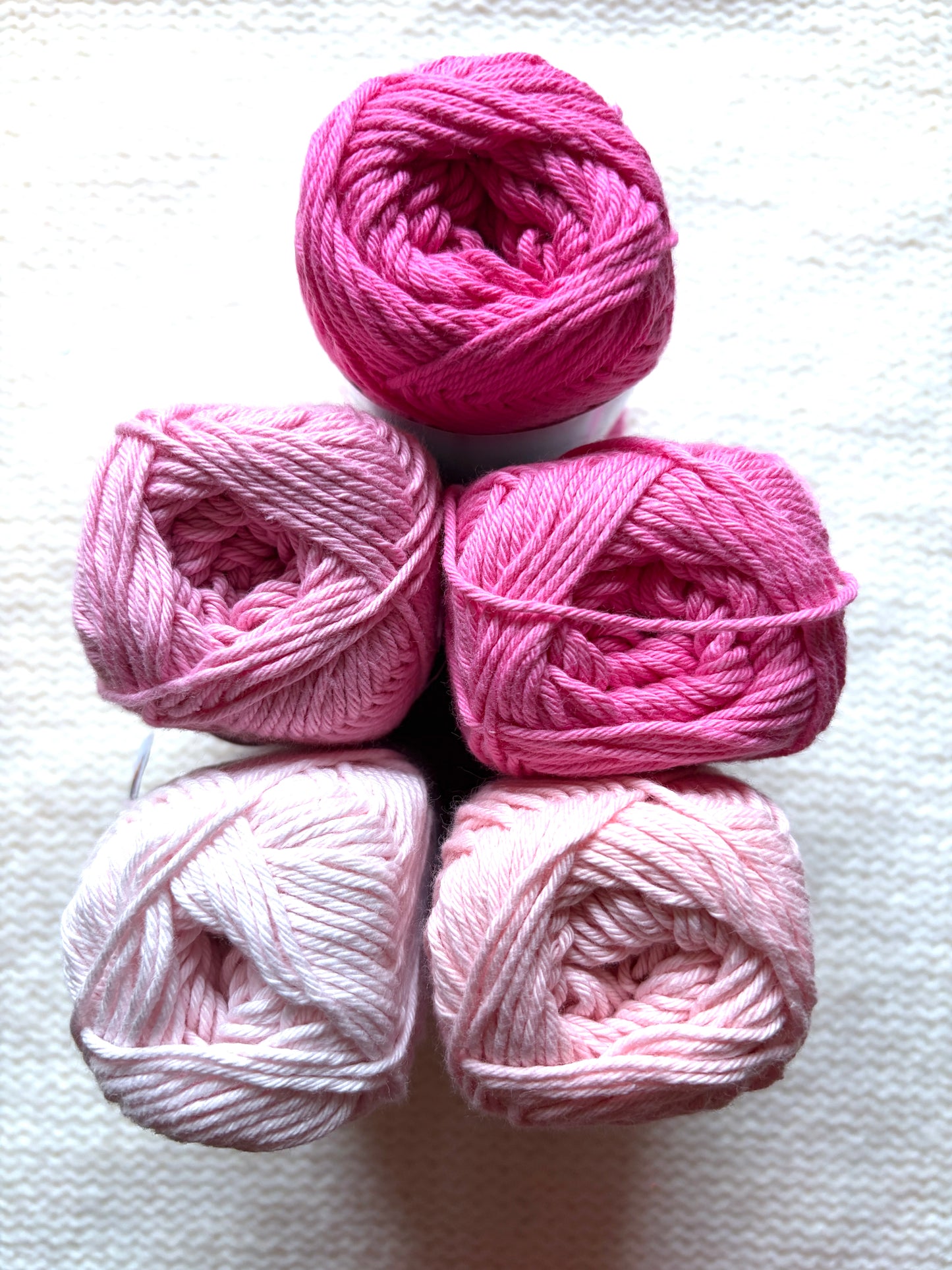 5 balls x 50g Hobbii : Rainbow Cotton Yarn 8/6 Color Pack 08A : 100% Cotton