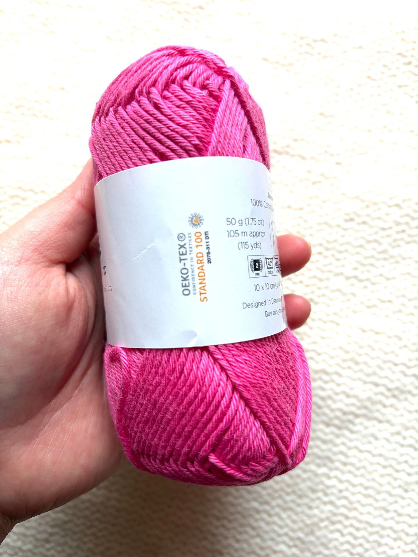 5 balls x 50g Hobbii : Rainbow Cotton Yarn 8/6 Color Pack 08A : 100% Cotton