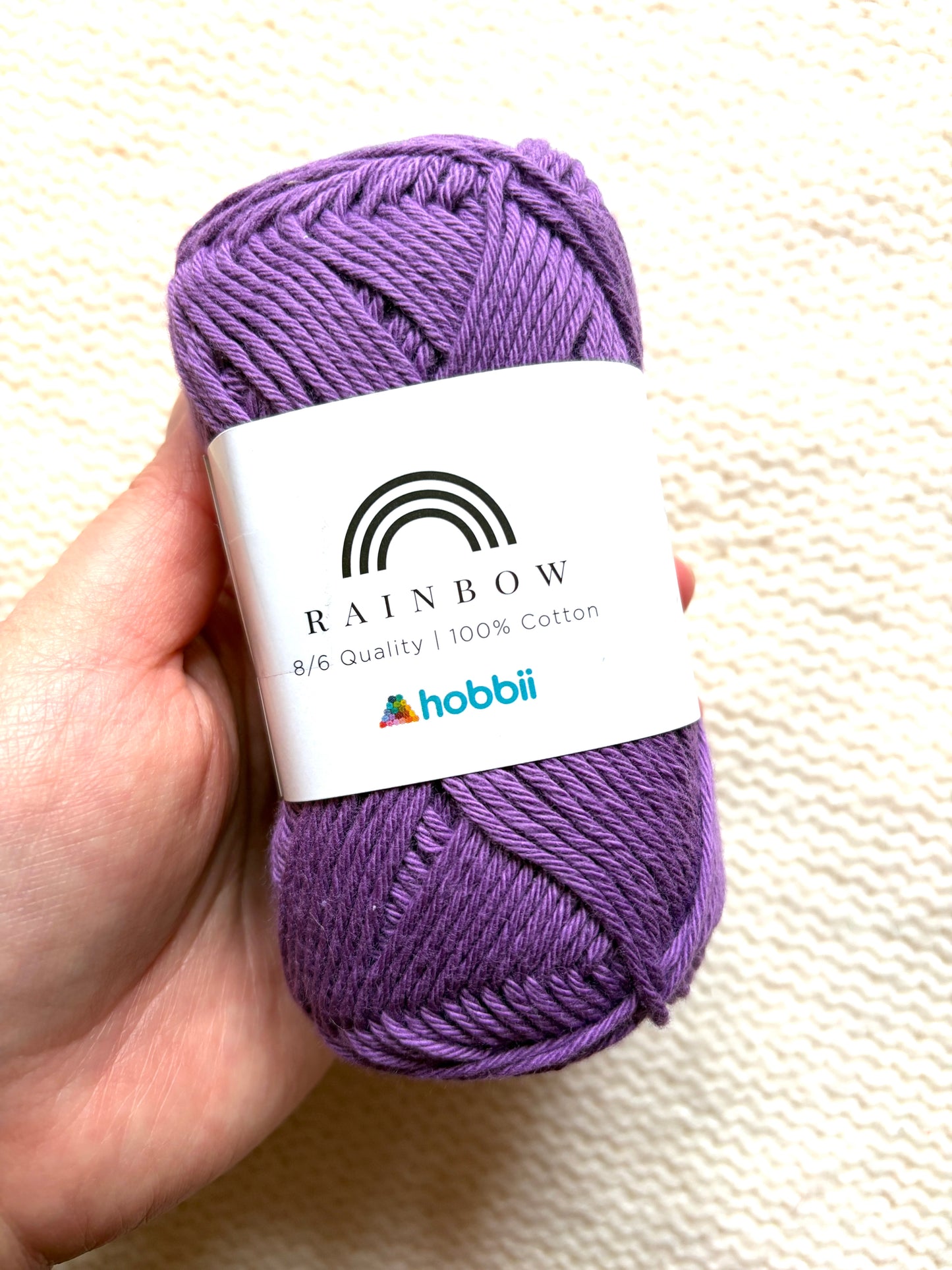 5 balls x 50g Hobbii : Rainbow Cotton Yarn 8/6 Color Pack 08B : 100% Cotton