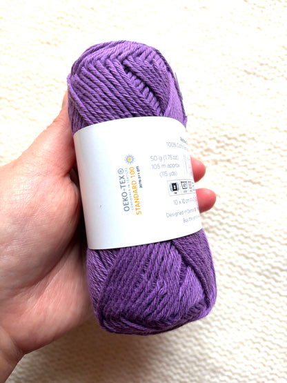 5 balls x 50g Hobbii : Rainbow Cotton Yarn 8/6 Color Pack 08B : 100% Cotton