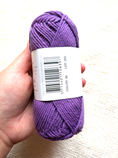 5 balls x 50g Hobbii : Rainbow Cotton Yarn 8/6 Color Pack 08B : 100% Cotton