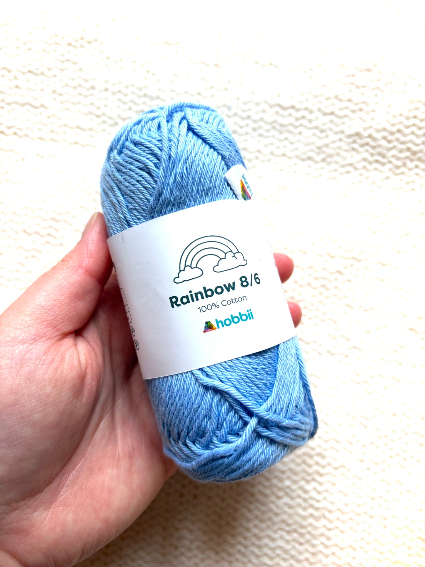 10 balls x 50g Hobbii : Rainbow Cotton Yarn 8/6 Color Pack 05 : 100% Cotton