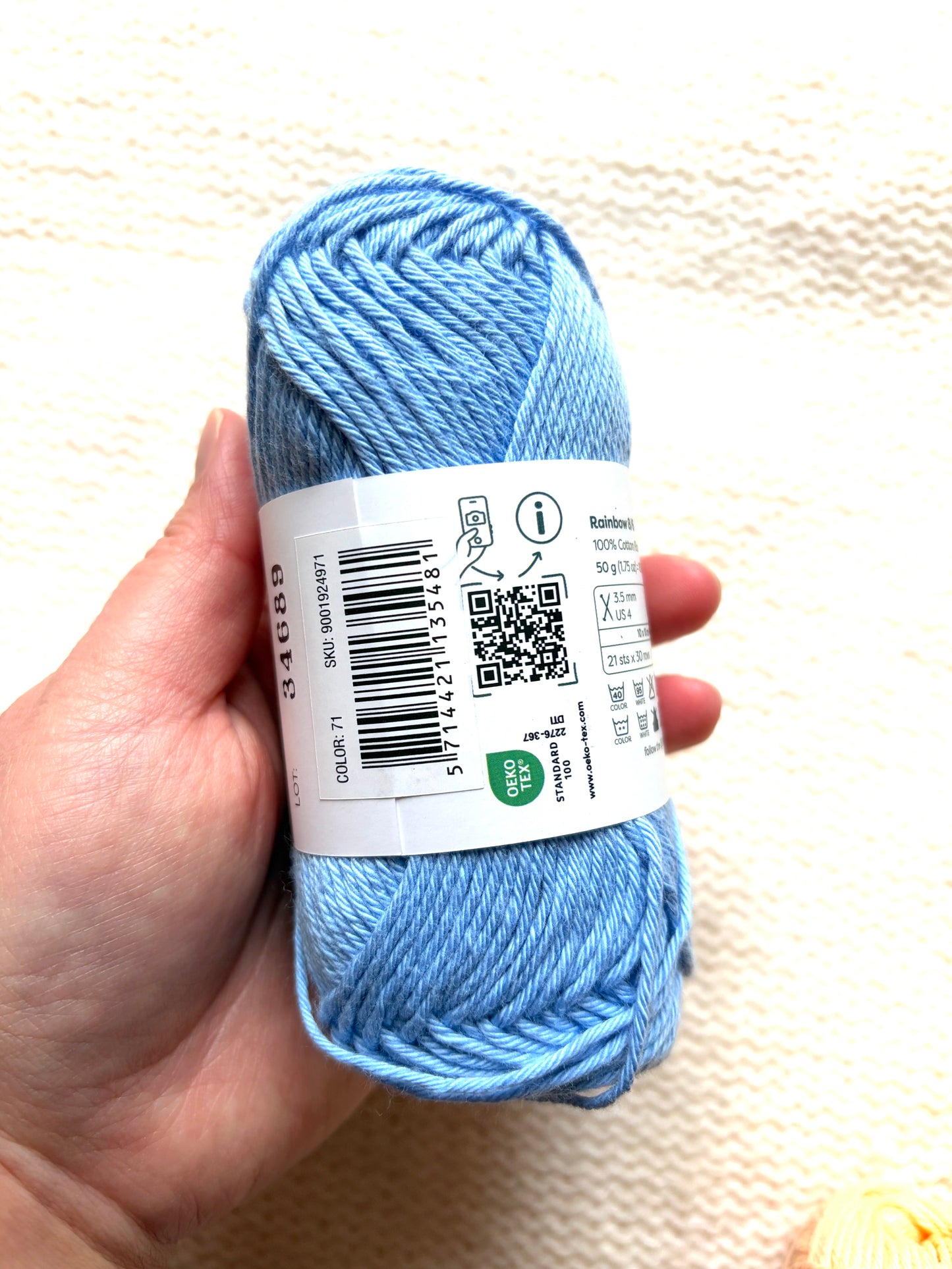 10 balls x 50g Hobbii : Rainbow Cotton Yarn 8/6 Color Pack 05 : 100% Cotton