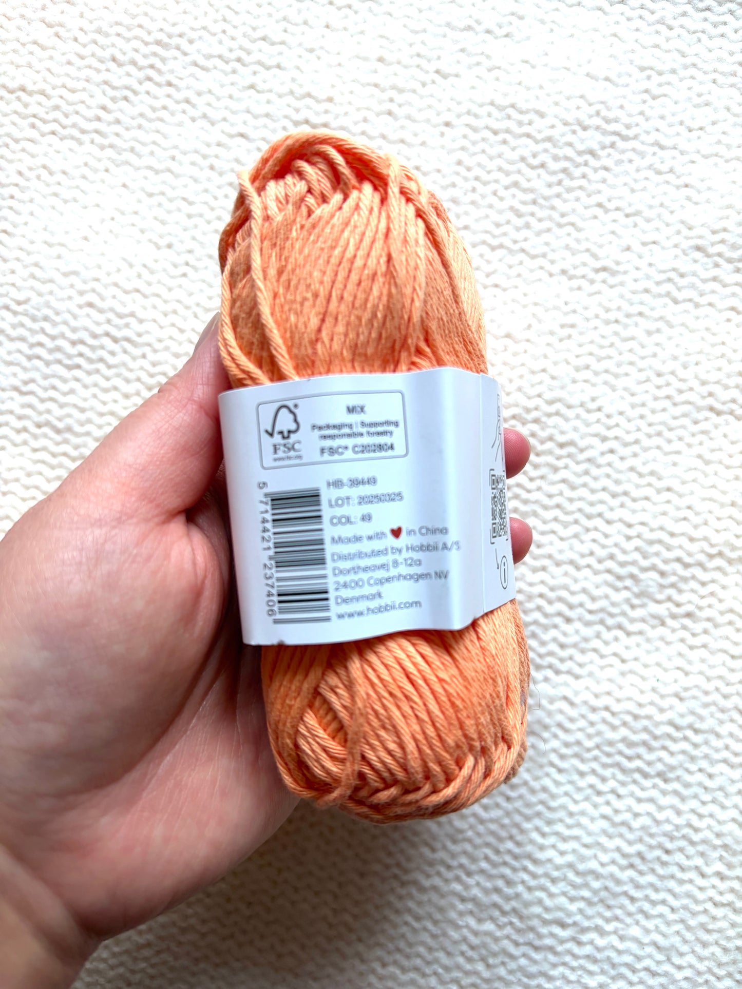 5 balls x 50g Hobbii : Rainbow Cotton Yarn 8/8 Color Pack 06A  : 100% Cotton