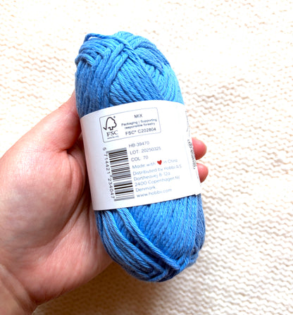 5 balls x 50g Hobbii : Rainbow Cotton Yarn 8/8 Color Pack 10B : 100% Cotton