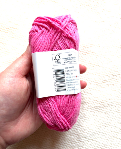 10 balls x 50g Hobbii : Rainbow Cotton Yarn 8/8 Color Pack 10 : 100% Cotton