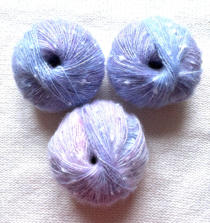 3 balls x 50g Mohair yarn : Gradient  Multicolour : 15