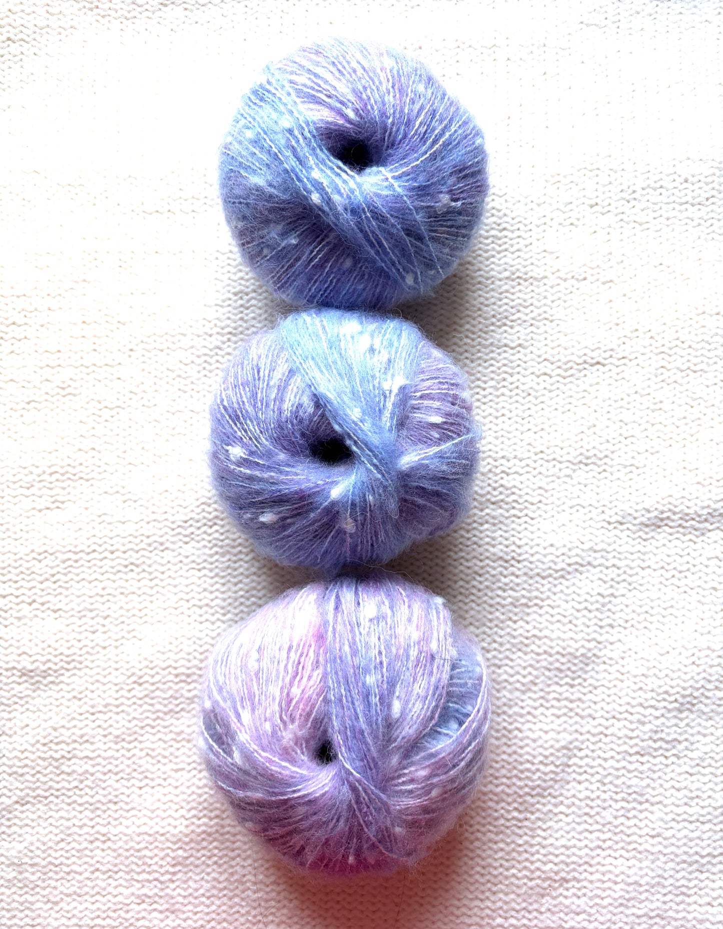 3 balls x 50g Mohair yarn : Gradient  Multicolour : 15