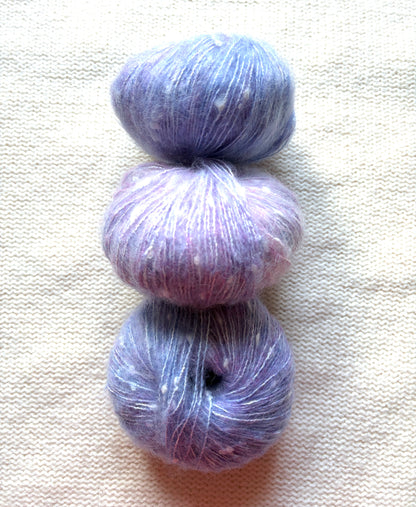 3 balls x 50g Mohair yarn : Gradient  Multicolour : 15