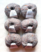 6 balls x 25g Mohair Wool yarn : Mohair + Wool + Acrylic + Polyester : 18 Grey