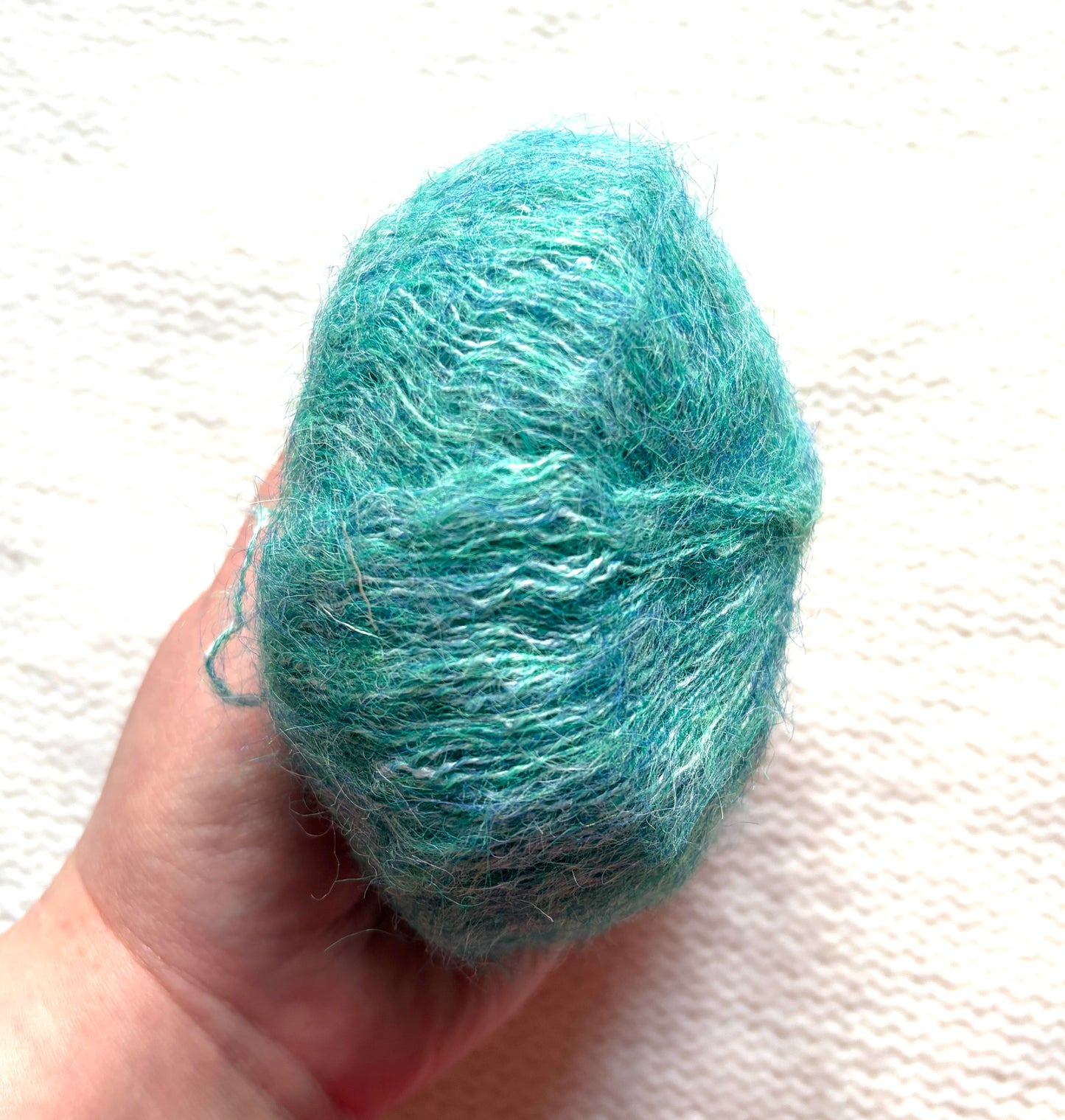 5 balls x 25g Alpaca Mohair yarn : Mohair + Alpaca + Acrylic : 15 Persian Green