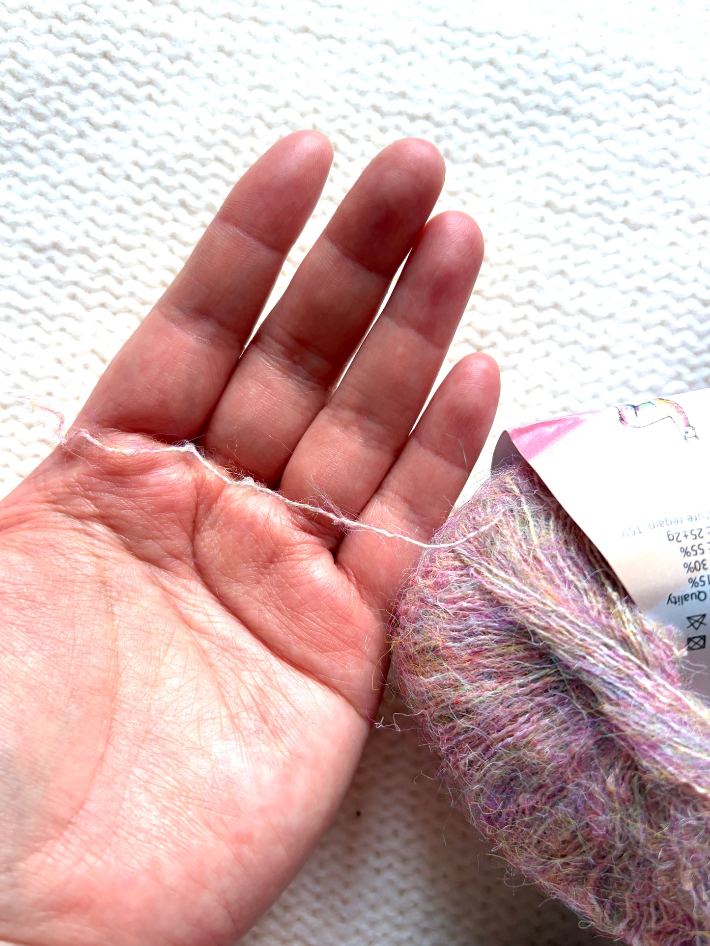 5 balls x 25g Alpaca Mohair yarn : Mohair + Alpaca + Acrylic : 05 Lychee Pink