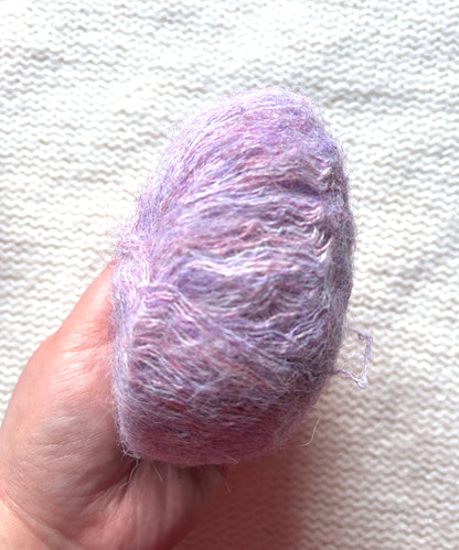 5 balls x 25g Alpaca Mohair yarn : Mohair + Alpaca + Acrylic : 08 Lavender