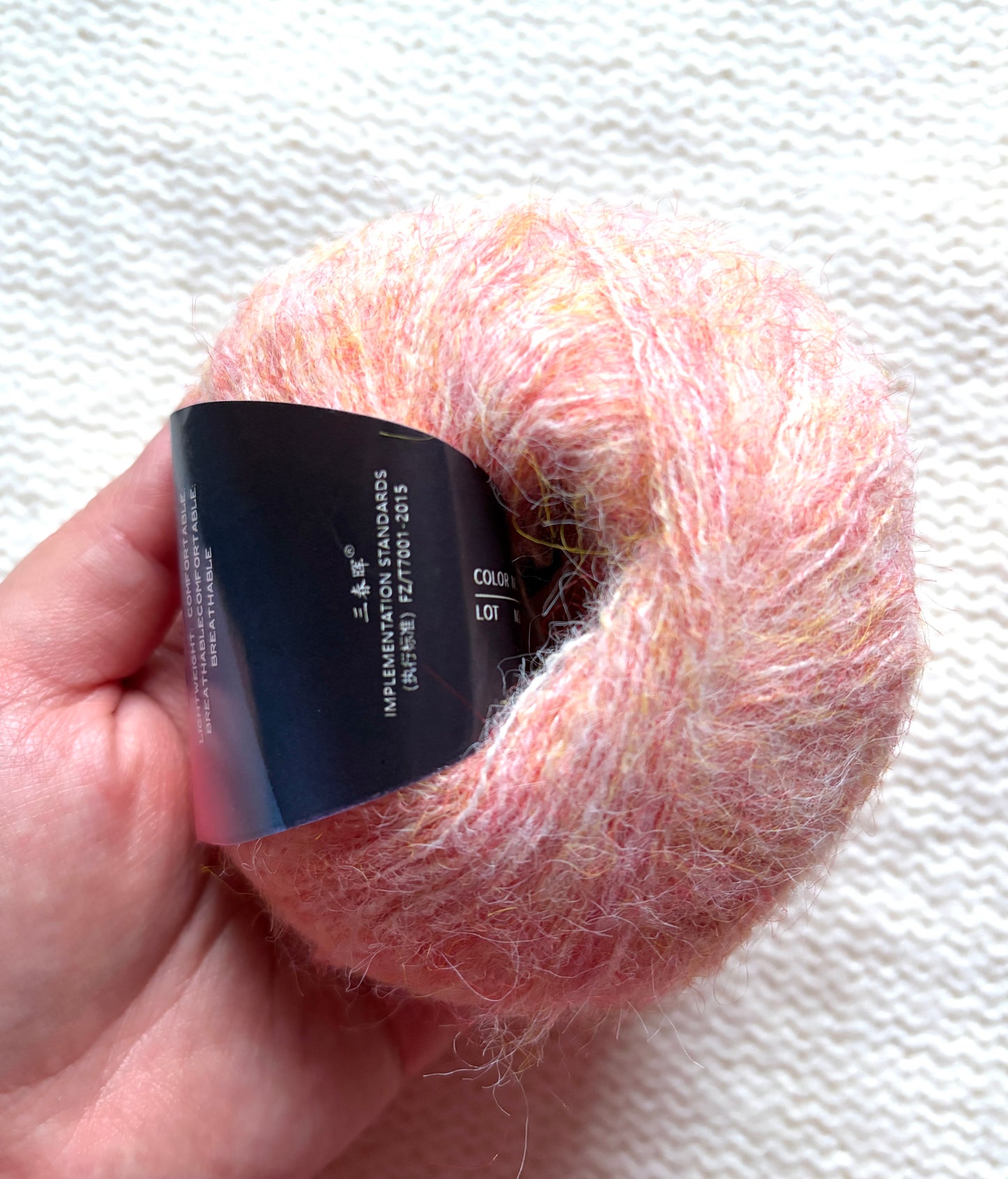 5 balls x 25g Alpaca Mohair yarn : Mohair + Alpaca + Acrylic : 03 Coral Pink