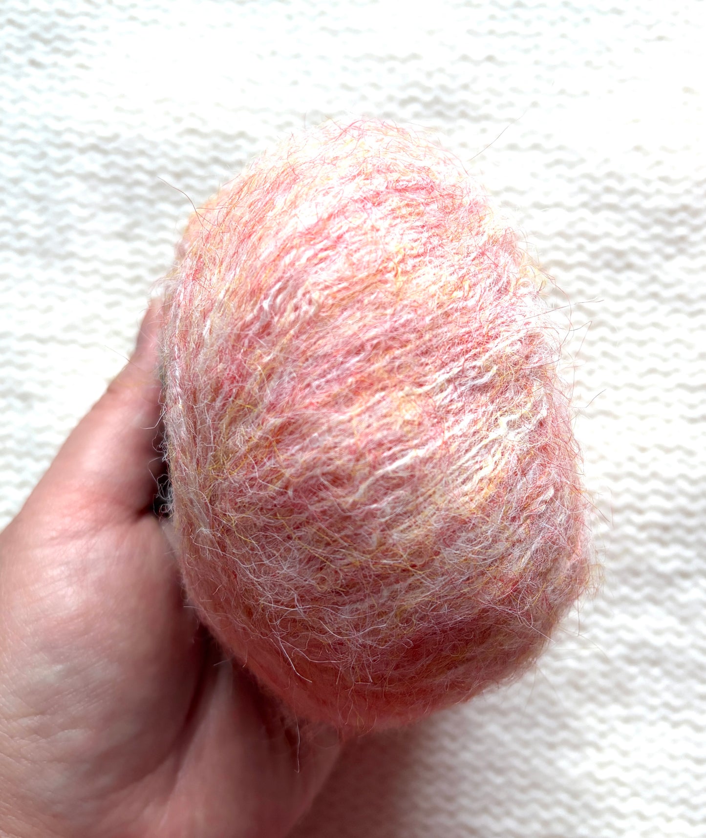 5 balls x 25g Alpaca Mohair yarn : Mohair + Alpaca + Acrylic : 03 Coral Pink