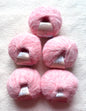 5 balls x 25g Alpaca Mohair yarn : Mohair + Alpaca + Acrylic : 02 Sakura Pink