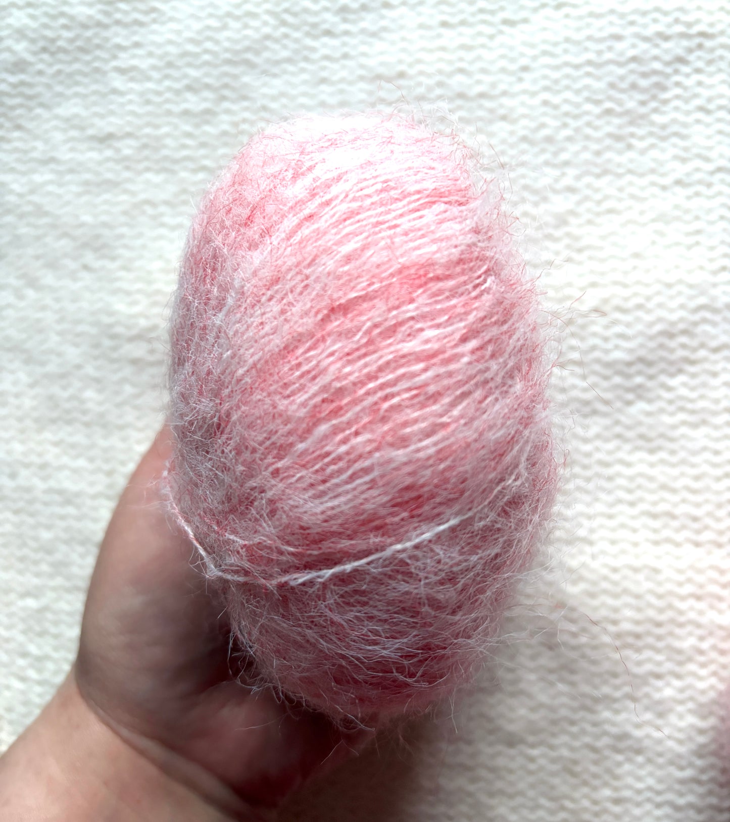 5 balls x 25g Alpaca Mohair yarn : Mohair + Alpaca + Acrylic : 02 Sakura Pink