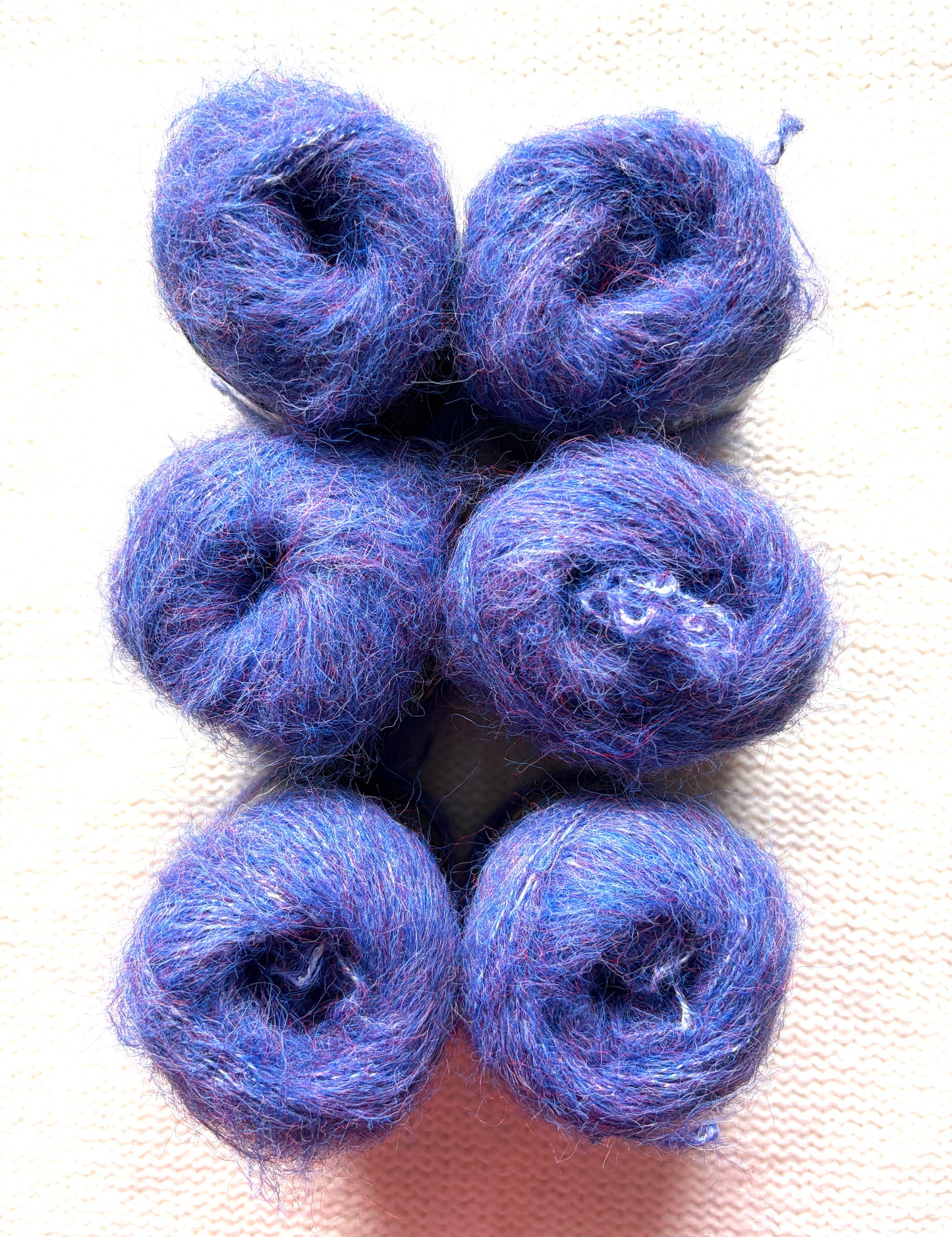 6 balls x 25g Mohair Alpaca yarn : Mohair + Alpaca + Acrylic : colour 08