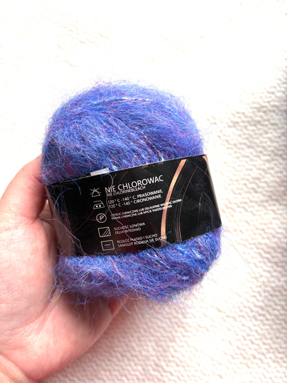 6 balls x 25g Mohair Alpaca yarn : Mohair + Alpaca + Acrylic : colour 08