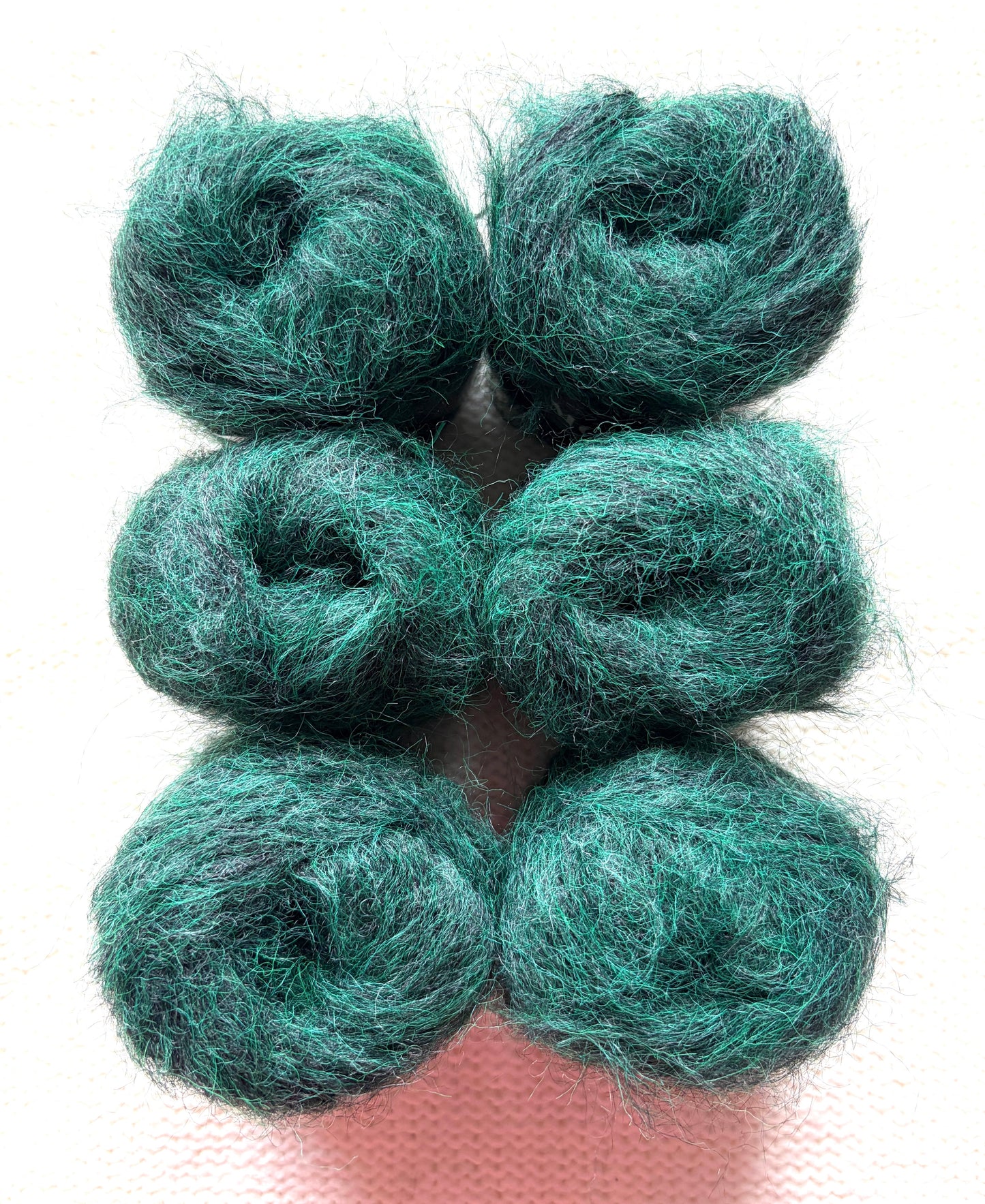 6 balls x 25g Mohair Alpaca yarn : Mohair + Alpaca + Acrylic : colour 13