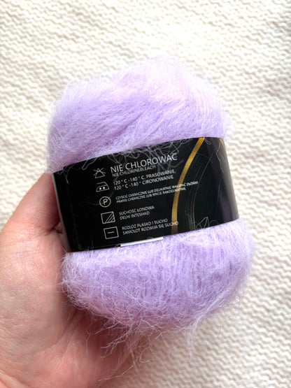 6 balls x 25g Mohair Alpaca yarn : Mohair + Alpaca + Acrylic : colour 22