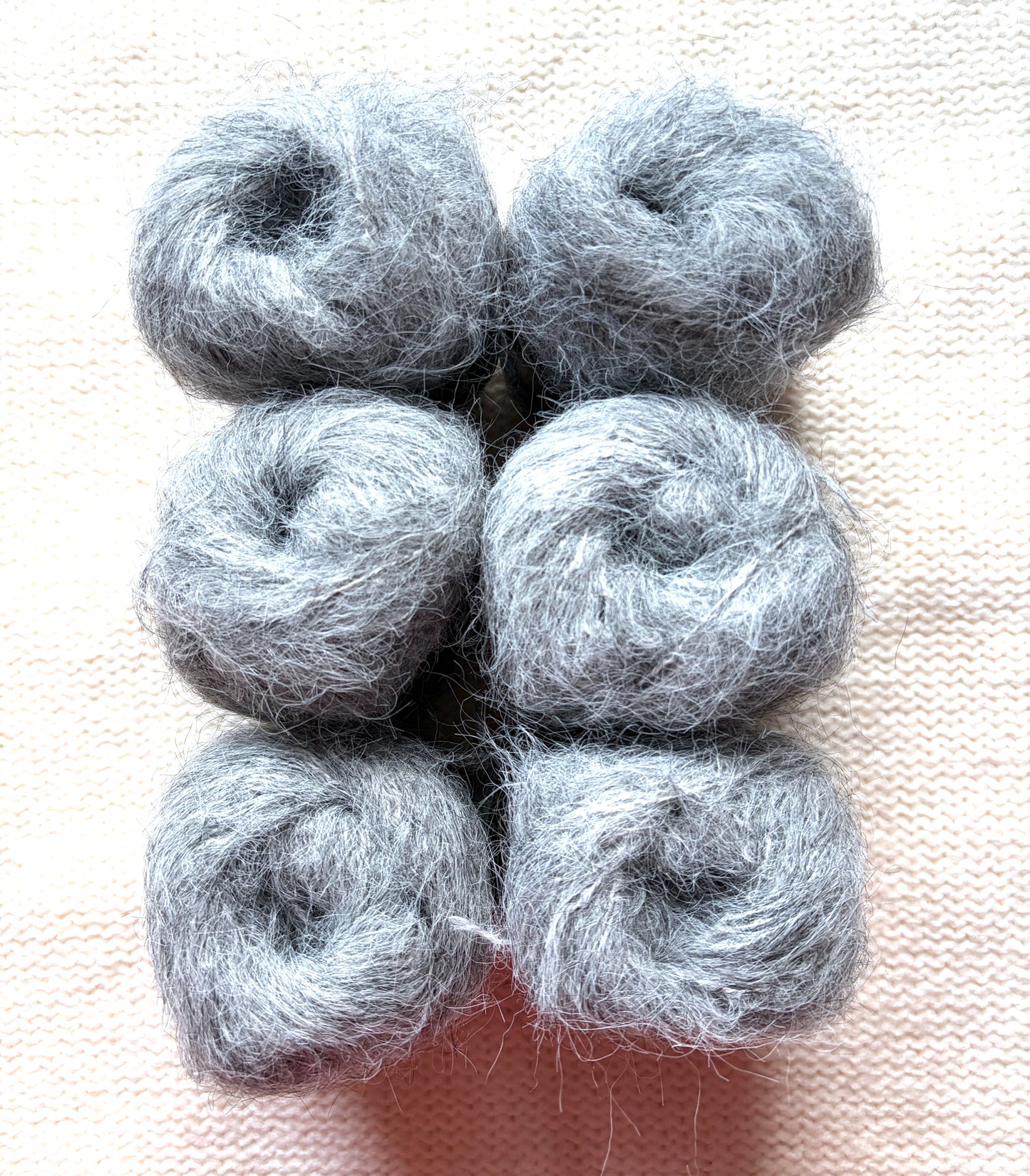 6 balls x 25g Mohair Alpaca yarn : Mohair + Alpaca + Acrylic : colour 15
